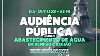 Audiência Pública sobre o abastecimento de água em Remígio e Região.